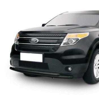 Двойная защита переднего бампера (d57+d57) Arbori Ford Explorer U625 5 дв. (2019-2025)