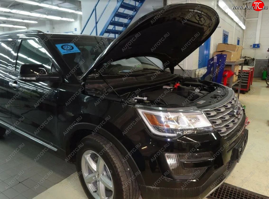 2 049 р. Упоры капота Russtal Ford Explorer U502 1-ый рестайлинг, 5 дв. (2015-2018)  с доставкой в г. Вологда