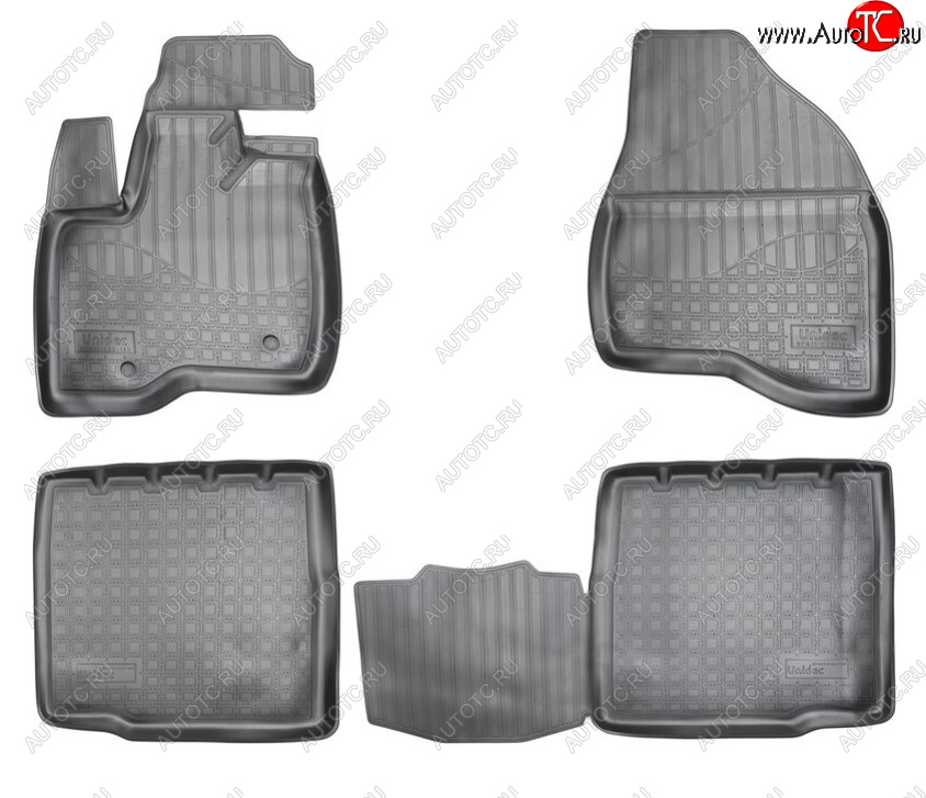 2 599 р. Комплект ковриков в салон Norplast Unidec (5 мест) Ford Explorer U502 дорестайлинг (2010-2016) (Цвет: черный)  с доставкой в г. Вологда
