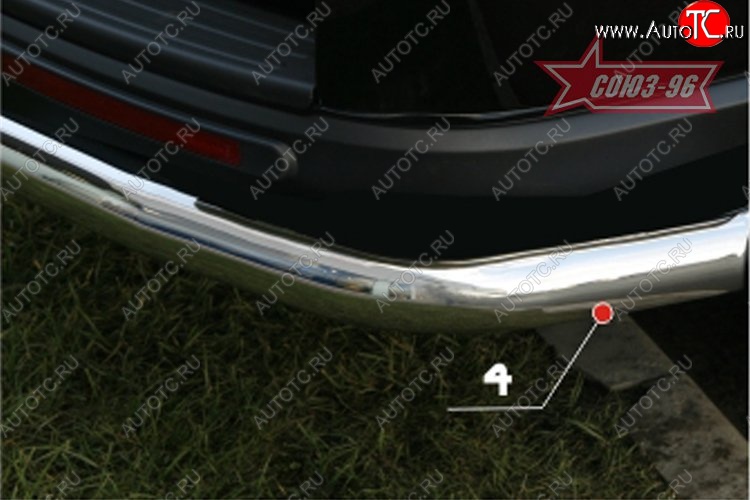 11 564 р. Защита заднего бампера Souz-96 (d76) Ford Explorer U251 5 дв. (2006-2010)  с доставкой в г. Вологда
