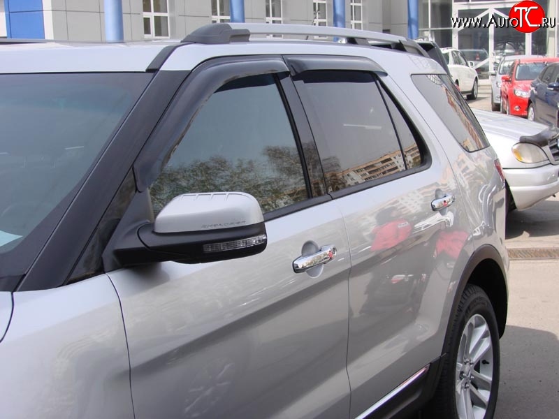 3 399 р. Дефлекторы окон (ветровики) Novline 4 шт. Ford Explorer U502 дорестайлинг (2010-2016)  с доставкой в г. Вологда