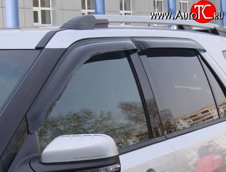 999 р. Комплект дефлекторов окон (ветровиков) 4 шт. Russtal Ford Explorer U502 дорестайлинг (2010-2016)  с доставкой в г. Вологда