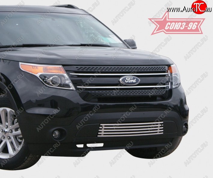 15 614 р. Декоративный элемент воздухозаборника Souz-96 (d16) Ford Explorer U502 дорестайлинг (2010-2016)  с доставкой в г. Вологда