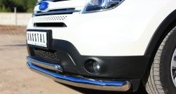 15 449 р. Защита переднего бампера (2 трубыØ76 и 75х42 мм, нержавейка) Russtal Ford Explorer U502 дорестайлинг (2010-2016)  с доставкой в г. Вологда. Увеличить фотографию 3