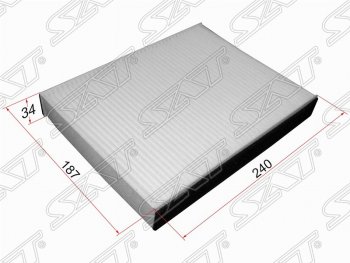Фильтр салонный SAT (240х187х34 mm) Ford Fusion 1 хэтчбэк дорестайлинг (2002-2005)