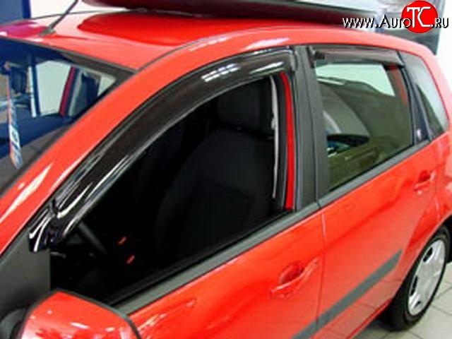 999 р. Комплект дефлекторов окон (ветровиков) 4 шт. (5 дверей) Russtal Ford Fiesta 5 хэтчбэк 5 дв. рестайлинг (2005-2008)  с доставкой в г. Вологда