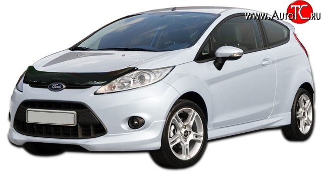 2 024 р. Дефлектор капота NovLine Ford Fiesta 6 хэтчбэк 3 дв. дорестайлинг (2008-2013)  с доставкой в г. Вологда