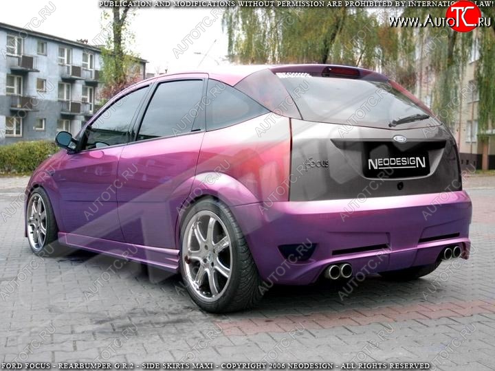 28 999 р. Задний бампер Neodesign Ford Focus 1 хэтчбэк 5 дв. дорестайлинг (1998-2002)  с доставкой в г. Вологда