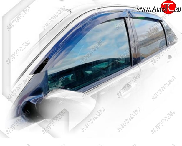 2 699 р. Дефлектора окон CA-Plastiс Ford Focus 1 хэтчбэк 5 дв. дорестайлинг (1998-2002) (Classic полупрозрачный, Без хром молдингов)  с доставкой в г. Вологда