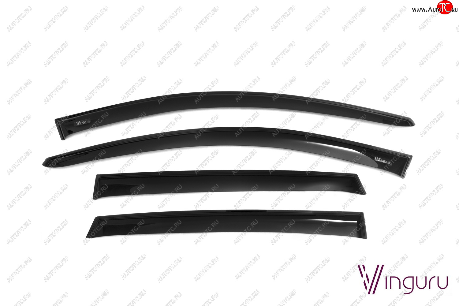 3 499 р. Дефлекторы окон Vinguru (накладные) Ford Focus 1 седан дорестайлинг (1998-2002)  с доставкой в г. Вологда