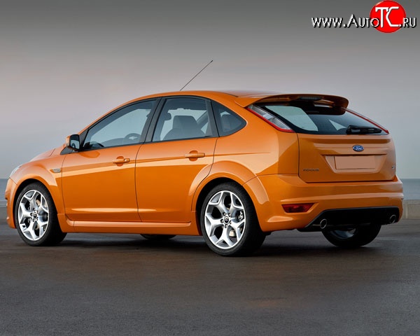 4 749 р. Спойлер ST V2 Ford Focus 2 хэтчбэк 3 дв. дорестайлинг (2004-2007) (Неокрашенный)  с доставкой в г. Вологда