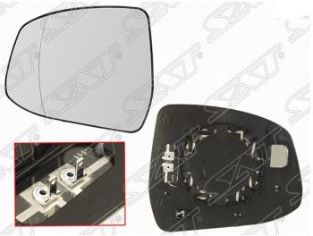 Полотно зеркала SAT (асферическое, с обогревом) Ford Focus 3 седан рестайлинг (2014-2019)
