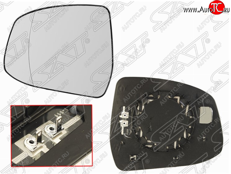 529 р. Полотно зеркала SAT (асферическое, с обогревом) Ford Focus 3 универсал рестайлинг (2014-2019)  с доставкой в г. Вологда