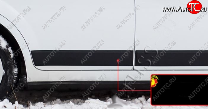 1 129 р. Молдинг двери на RA (задний правый) Ford Focus 2 седан рестайлинг (2007-2011) (Поверхность глянец под покраску, Неокрашенный)  с доставкой в г. Вологда
