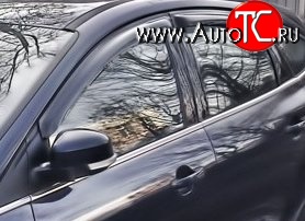 999 р. Комплект дефлекторов окон (ветровиков) 4 шт. Russtal Ford Focus 2 седан рестайлинг (2007-2011)  с доставкой в г. Вологда
