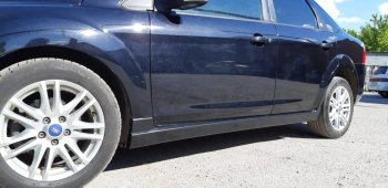 4 099 р. Пороги накладки Classic Sport Ford Focus 2 седан рестайлинг (2007-2011) (Неокрашенные)  с доставкой в г. Вологда. Увеличить фотографию 4
