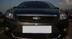 1 399 р. Сетка на бампер Russtal (черная) Ford Focus 2 седан рестайлинг (2007-2011)  с доставкой в г. Вологда. Увеличить фотографию 3