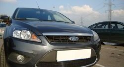 1 399 р. Сетка на бампер Russtal (черная) Ford Focus 2 седан рестайлинг (2007-2011)  с доставкой в г. Вологда. Увеличить фотографию 5