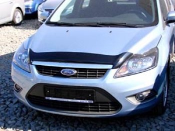 4 599 р. Дефлектор капота NovLine Ford Focus 2 хэтчбэк 3 дв. рестайлинг (2007-2011)  с доставкой в г. Вологда. Увеличить фотографию 3