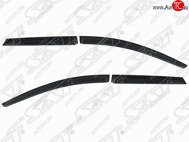1 399 р. Дефлектора окон SAT (комплект) Ford Focus 3 универсал дорестайлинг (2010-2015)  с доставкой в г. Вологда