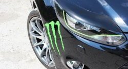 1 249 р. Реснички на фары RA Ford Focus 3 седан дорестайлинг (2011-2015) (Неокрашенные)  с доставкой в г. Вологда. Увеличить фотографию 3