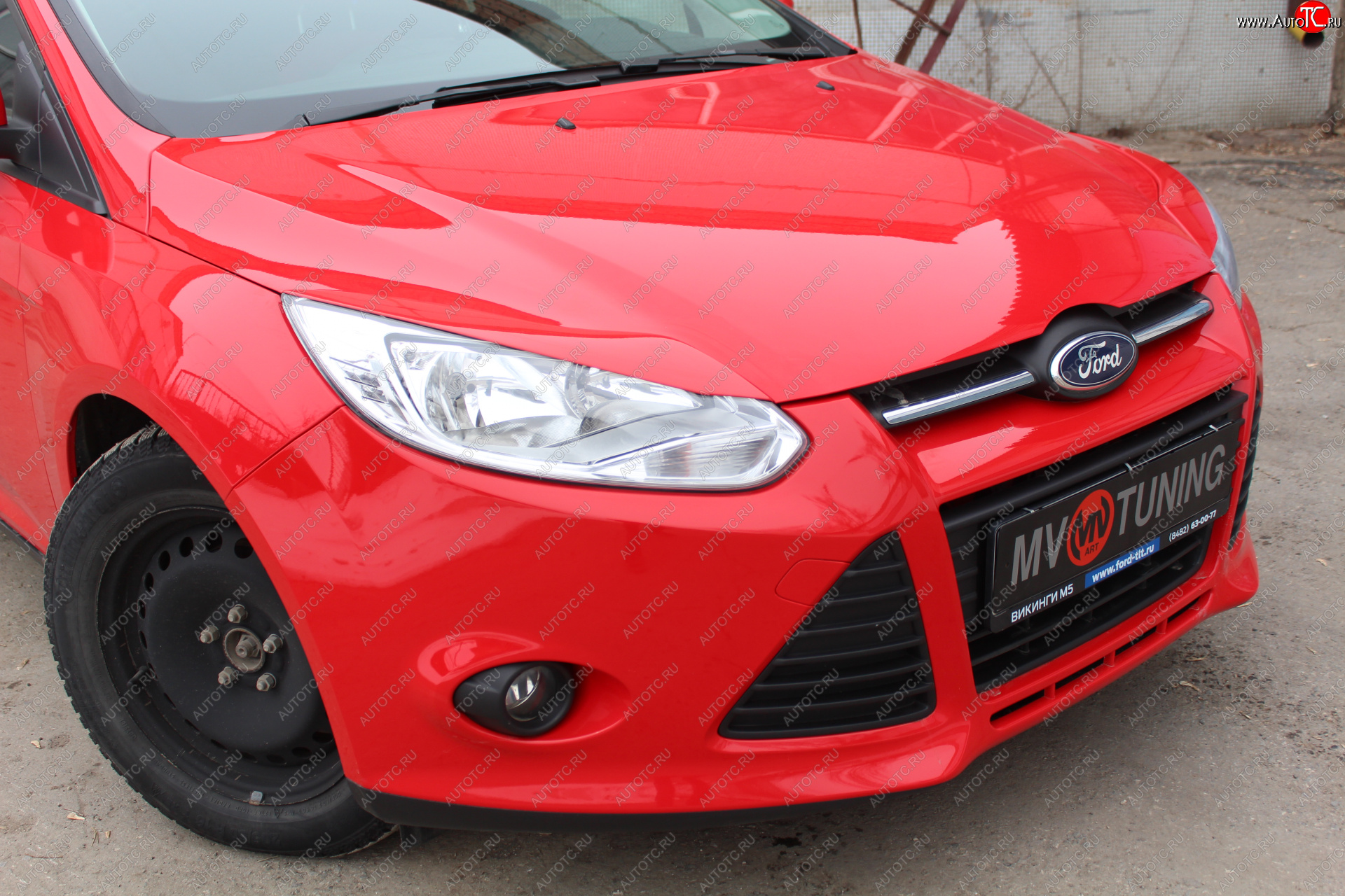 1 149 р. Реснички на фары MV Tuning Ford Focus 3 седан дорестайлинг (2011-2015) (Неокрашенные)  с доставкой в г. Вологда