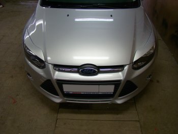 1 149 р. Реснички на фары MV Tuning Ford Focus 3 седан дорестайлинг (2011-2015) (Неокрашенные)  с доставкой в г. Вологда. Увеличить фотографию 3