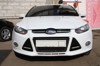 1 149 р. Реснички на фары MV Tuning Ford Focus 3 седан дорестайлинг (2011-2015) (Неокрашенные)  с доставкой в г. Вологда. Увеличить фотографию 4