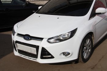 1 149 р. Реснички на фары MV Tuning Ford Focus 3 седан дорестайлинг (2011-2015) (Неокрашенные)  с доставкой в г. Вологда. Увеличить фотографию 5