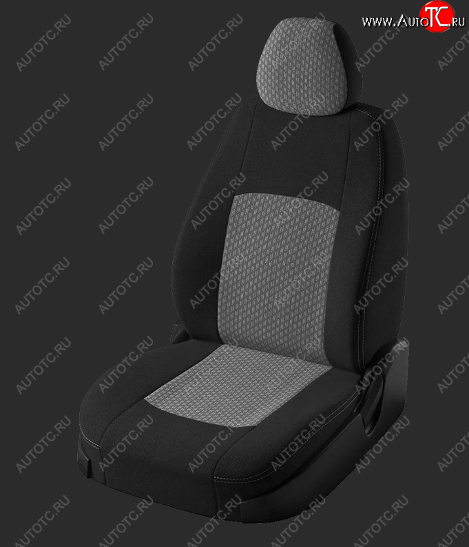 6 599 р. Чехлы для сидений Lord Autofashion Турин (жаккард, Trend Sport, спинка и сиденье 60/40 без подлокотника, 3 Г-образных подголовника) Ford Focus 3 хэтчбэк рестайлинг (2014-2019) (Черный, вставка Черный Люкс-94)  с доставкой в г. Вологда