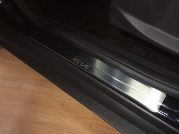 2 199 р. Накладки порожков салона INOX Ford Focus 3 универсал дорестайлинг (2010-2015) (Нержавеющая сталь)  с доставкой в г. Вологда. Увеличить фотографию 4