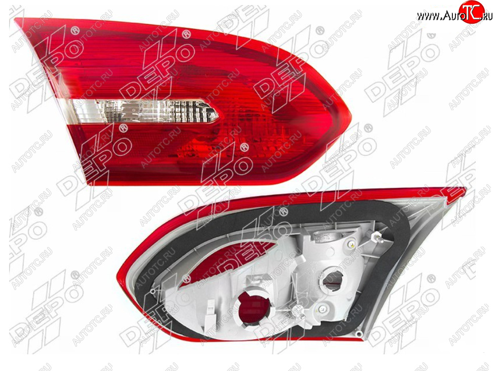 3 699 р. Левый фонарь в крышку багажника DEPO Ford Focus 3 седан рестайлинг (2014-2019)  с доставкой в г. Вологда