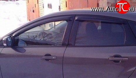 999 р. Комплект дефлекторов окон (ветровиков) 4 шт. Russtal Ford Focus 3 седан рестайлинг (2014-2019)  с доставкой в г. Вологда