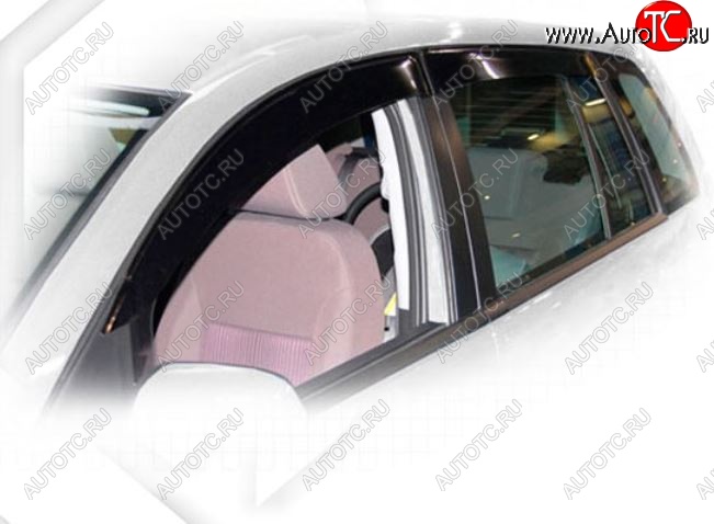 1 999 р. Дефлектора окон CA-Plastiс  Ford Fusion  1 (2002-2012) хэтчбэк дорестайлинг,  рестайлинг, хэтчбэк (Classic полупрозрачный, Без хром.молдинга)  с доставкой в г. Вологда