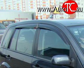 999 р. Комплект дефлекторов окон (ветровиков) 4 шт. Russtal Ford Fusion 1 хэтчбэк дорестайлинг (2002-2005)  с доставкой в г. Вологда