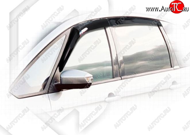 2 199 р. Дефлектора окон CA-Plastiс Ford Galaxy 2 дорестайлинг (2006-2010) (Classic полупрозрачный, Без хром.молдинга)  с доставкой в г. Вологда