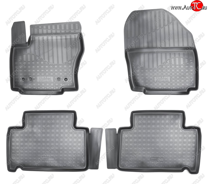 2 269 р. Комплект салонных ковриков Norplast Unidec Ford S-Max 1 рестайлинг (2010-2015) (Цвет: черный)  с доставкой в г. Вологда