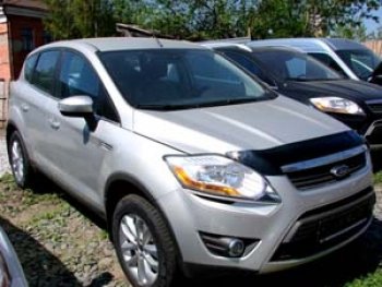 4 599 р. Дефлектор капота SIM Ford Kuga 1 (2008-2013)  с доставкой в г. Вологда. Увеличить фотографию 2
