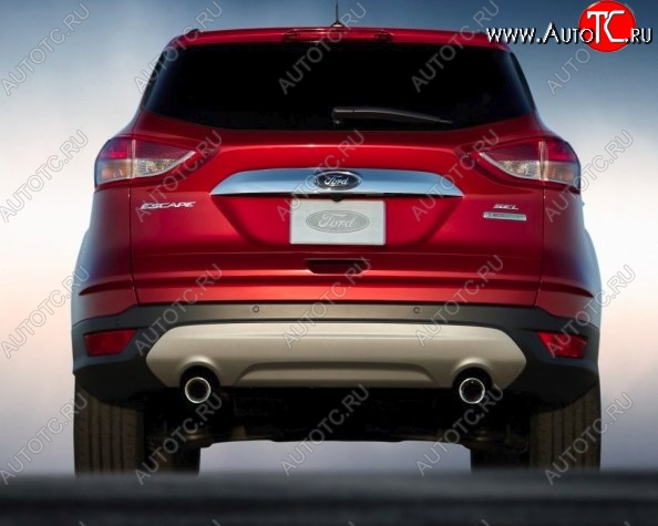 4 199 р. Верхняя накладка на крышку багажника СТ Ford Kuga 2 дорестайлинг (2013-2016)  с доставкой в г. Вологда