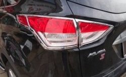 4 749 р. Накладки на фонари СТ Ford Kuga 2 дорестайлинг (2013-2016) (Неокрашенные)  с доставкой в г. Вологда. Увеличить фотографию 2