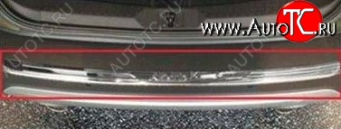 4 749 р. Декоративная накладка на задний бампер СТ Ford Kuga 2 дорестайлинг (2013-2016) (Неокрашенная)  с доставкой в г. Вологда