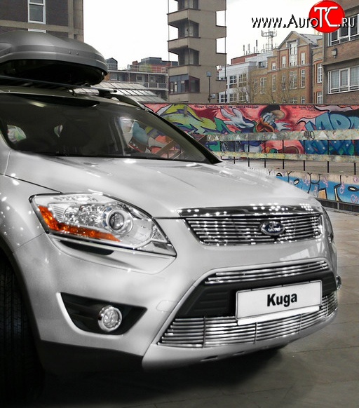 4 454 р. Декоративная вставка решетки радиатора Novline Ford Kuga 1 (2008-2013)  с доставкой в г. Вологда