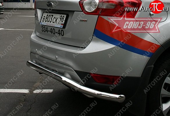 11 114 р. Защита заднего бампера Souz-96 (d60) Ford Kuga 1 (2008-2013)  с доставкой в г. Вологда