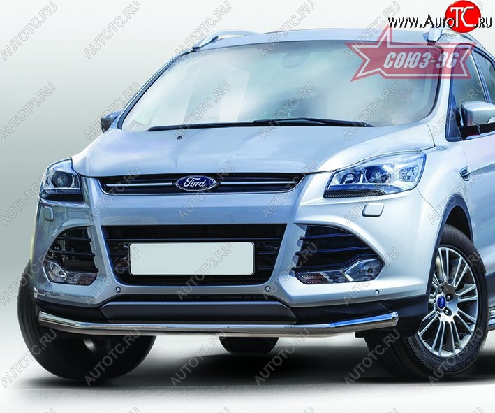 14 669 р. Защита переднего бампера одинарная Souz-96 Premium Low (d60) Ford Kuga 2 дорестайлинг (2013-2016)  с доставкой в г. Вологда
