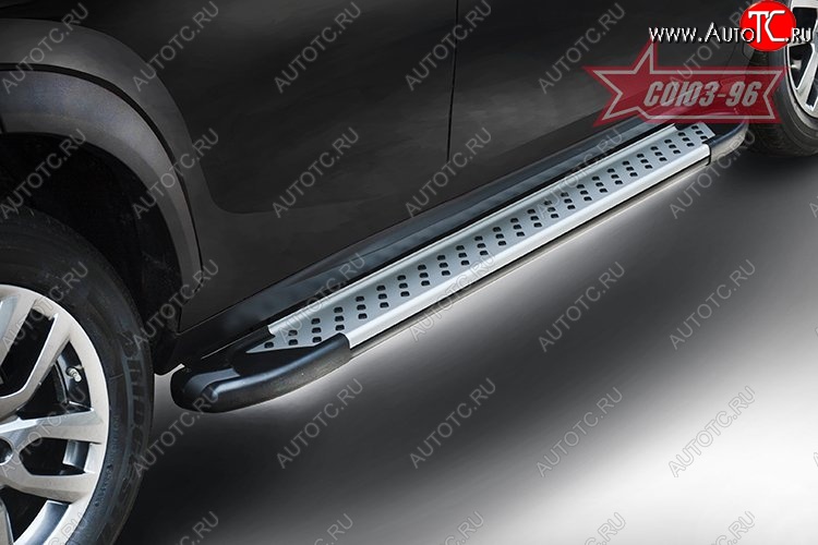 16 999 р. Пороги из алюминиевого профиля Souz-96 Ford Kuga 2 дорестайлинг (2013-2016)  с доставкой в г. Вологда