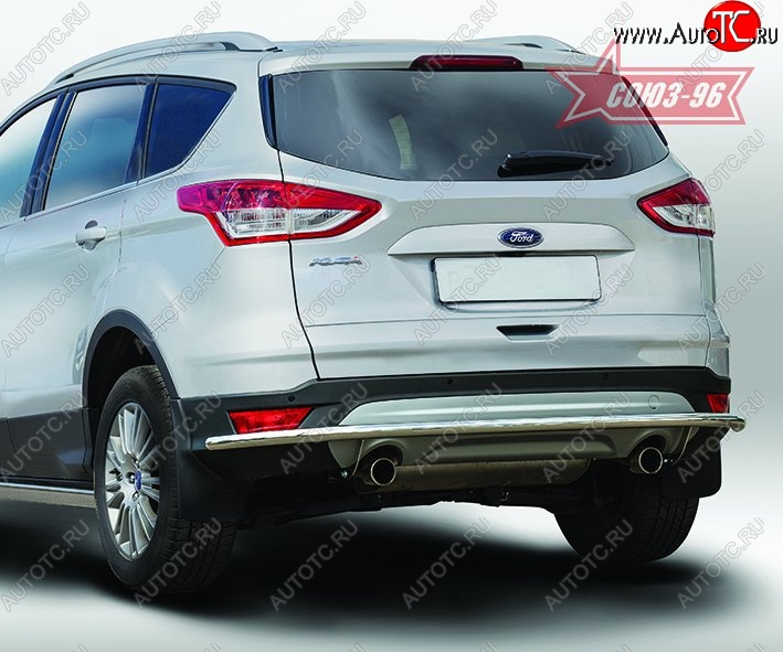 14 264 р. Защита заднего бампера Souz-96 (d42) Long Ford Kuga 2 дорестайлинг (2013-2016)  с доставкой в г. Вологда