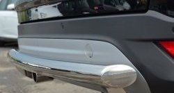 13 449 р. Одинарная защита заднего бампера из трубы диаметром 63 мм SLITKOFF Ford Kuga 2 дорестайлинг (2013-2016)  с доставкой в г. Вологда. Увеличить фотографию 3