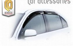 Дефлектора окон CA-Plastiс Ford Mondeo (2000-2003) Mk3,B4Y дорестайлинг, седан (Classic полупрозрачный, Без хром.молдинга)