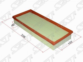 Фильтр воздушный двигателя SAT (338х143х49 mm) Ford Mondeo Mk3,B4Y дорестайлинг, седан (2000-2003)