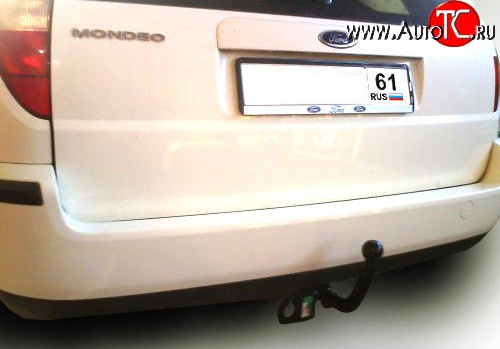 8 299 р. Фаркоп (универсал) Лидер Плюс. Ford Mondeo Mk3,B4Y дорестайлинг, седан (2000-2003) (Без электропакета)  с доставкой в г. Вологда